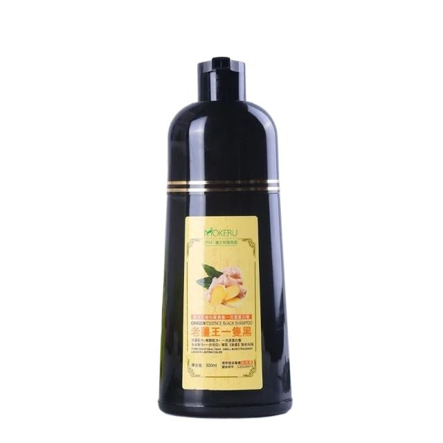 MOKERU 200ML 3 IN 1 GINGER BLACK PROFESSIONAL INSTANT HAIR DYE COLOR SHAMPOO